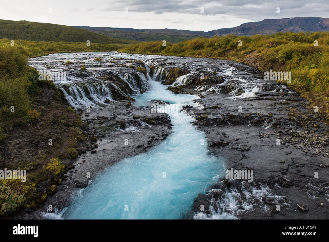 Bruarfoss - Island- Stockfoto