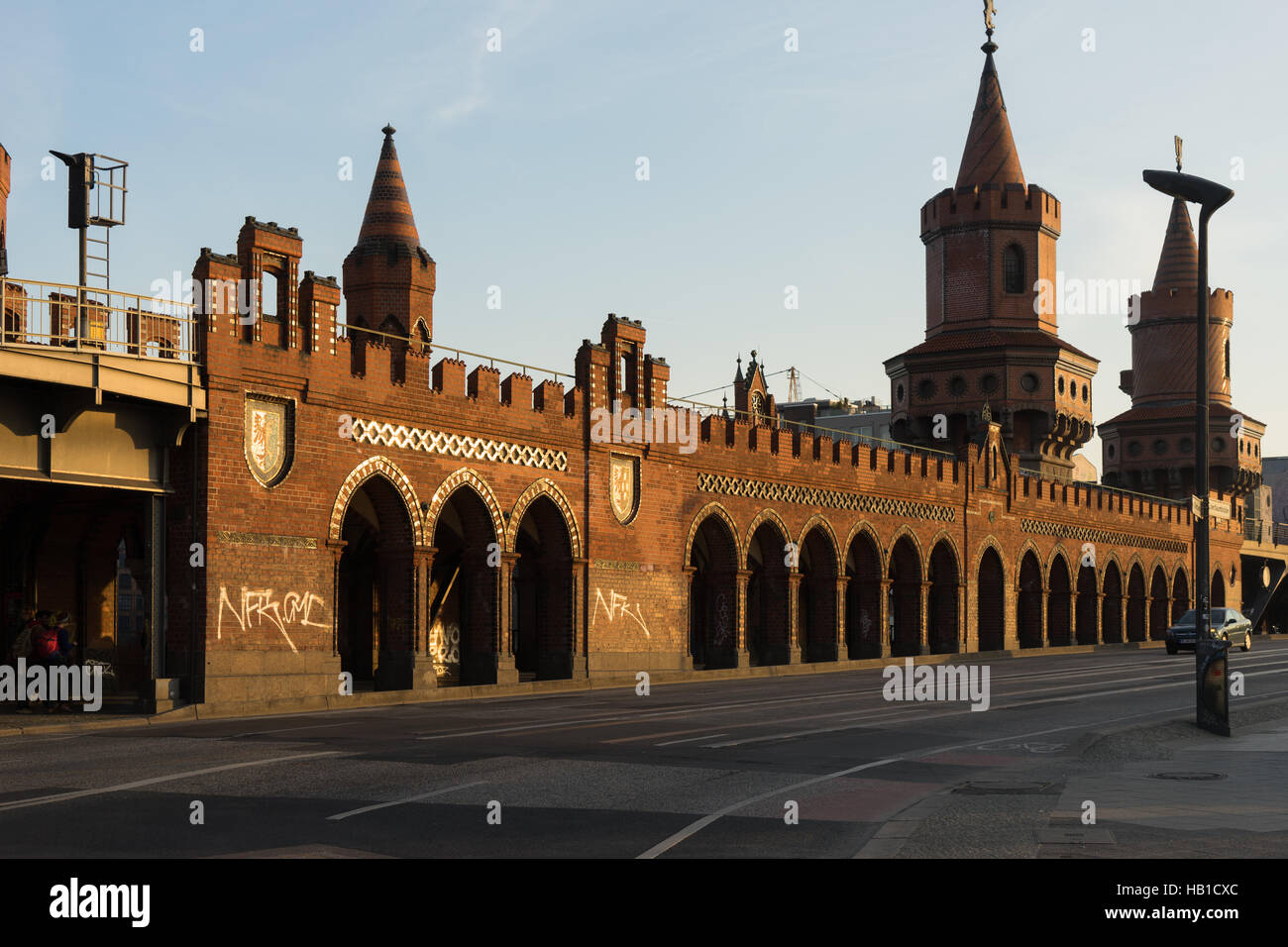 Oberbaumbrücke Berlin Stockfoto