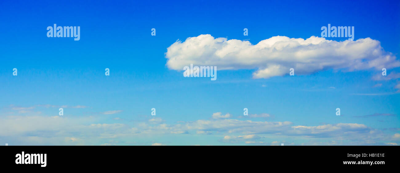 Blauer Himmel Mit Wolken Panorama Stockfoto