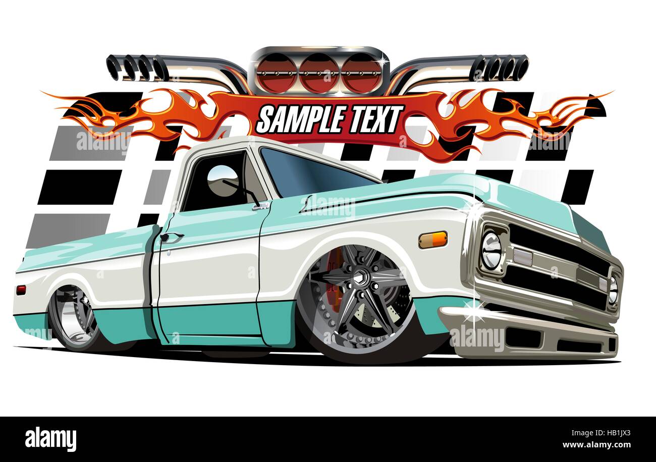 Cartoon Lowrider Stockfotografie Alamy