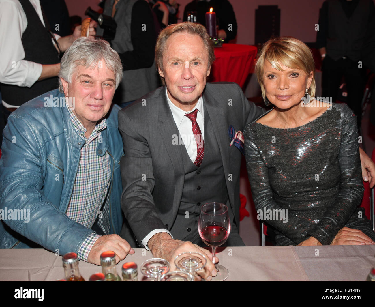 Rolf Zuckowski, Peter Kraus und Uschi Glas Stockfoto