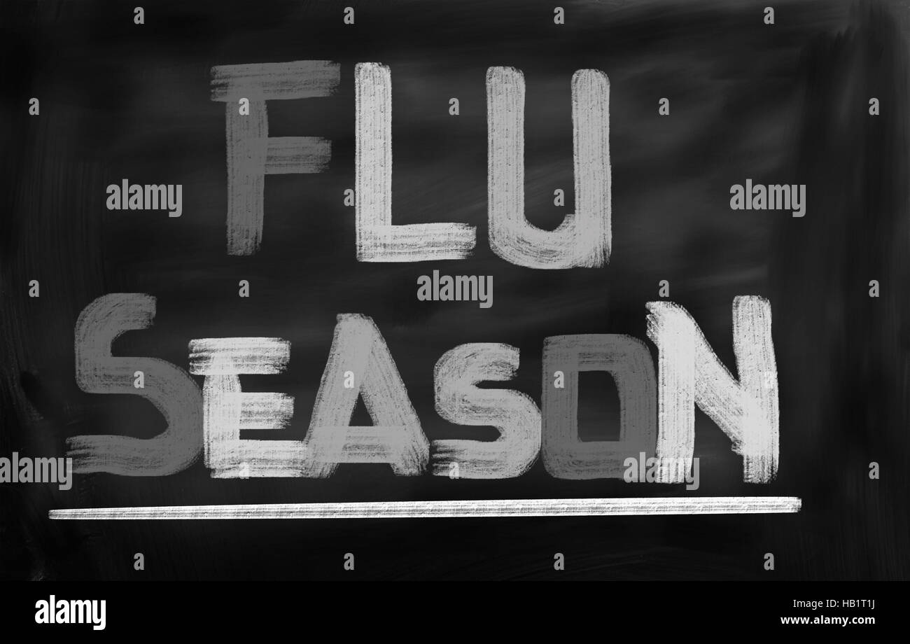 Grippe-Saison-Konzept Stockfoto