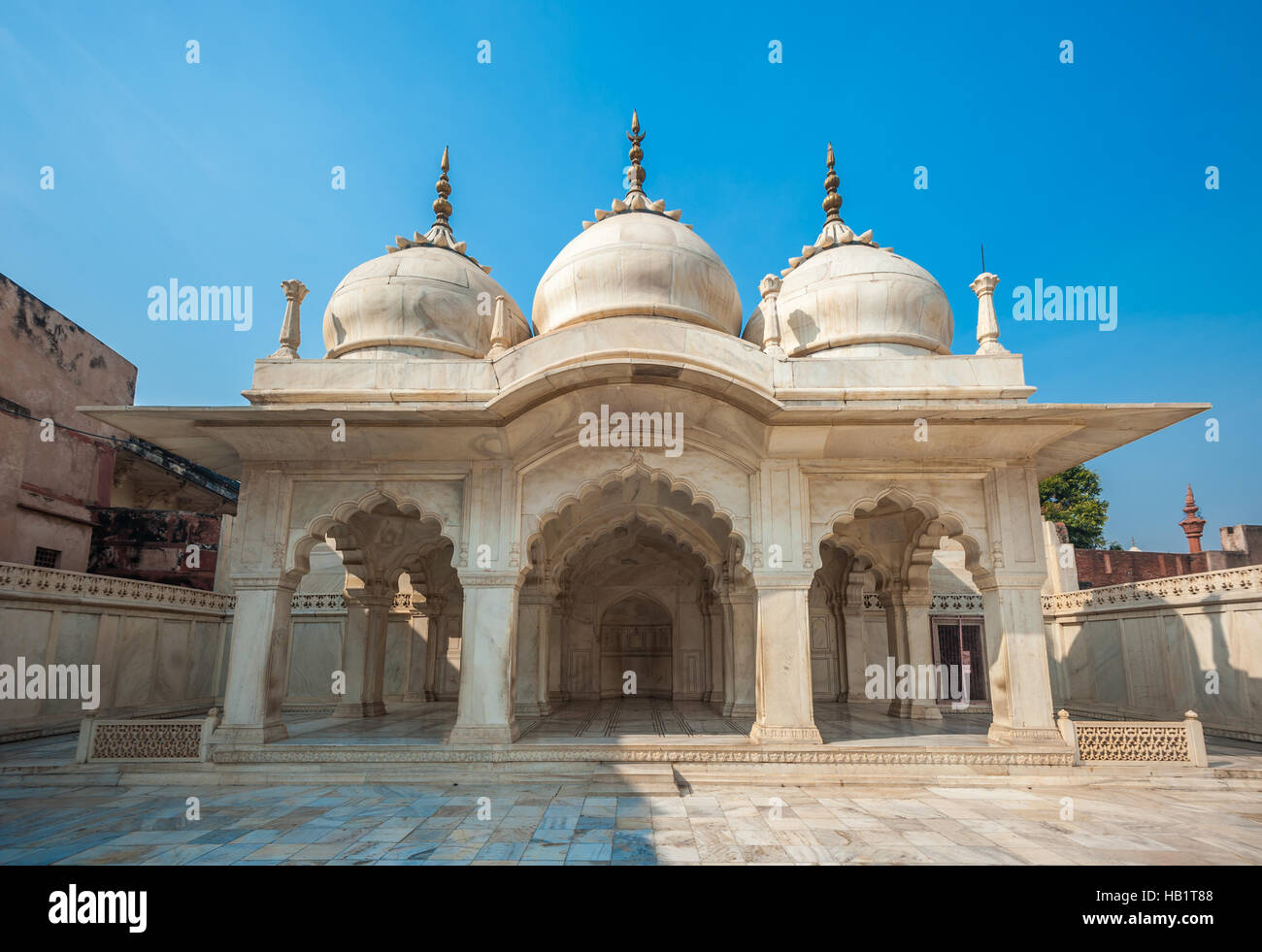 Nagina Moschee in Agra Fort, Uttar Pradesh, Indien Stockfoto