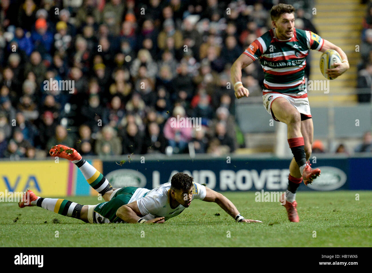 Leicester, UK. 3. Dezember 2016. Tiger Vs Saints, Welford Road, Leicester, 12.03.16. Bildnachweis: Tom Flynn/Alamy Live-Nachrichten Stockfoto