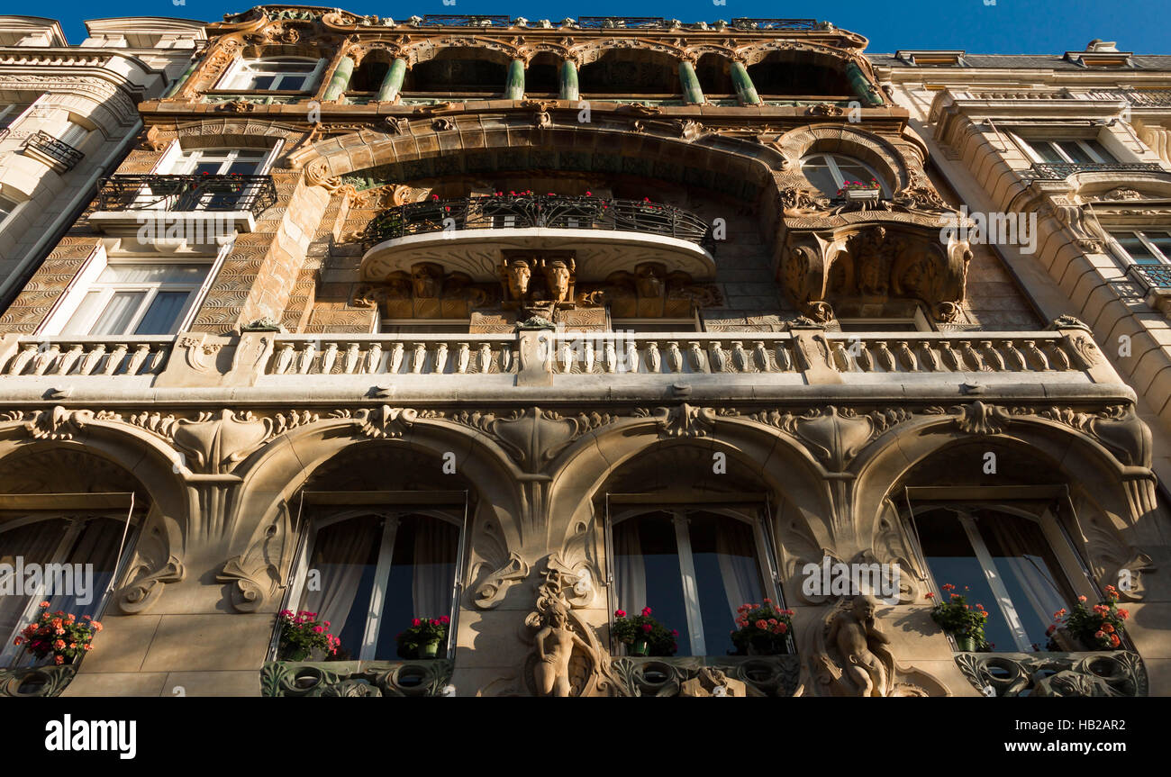 Das Lavirotte Gebäude wurde vom Architekten Jules Lavirotte und zwischen 1899 und 1901 erbaut. Ich Stockfoto