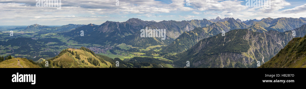 Berge in der Nähe von Oberstdorf Stockfoto