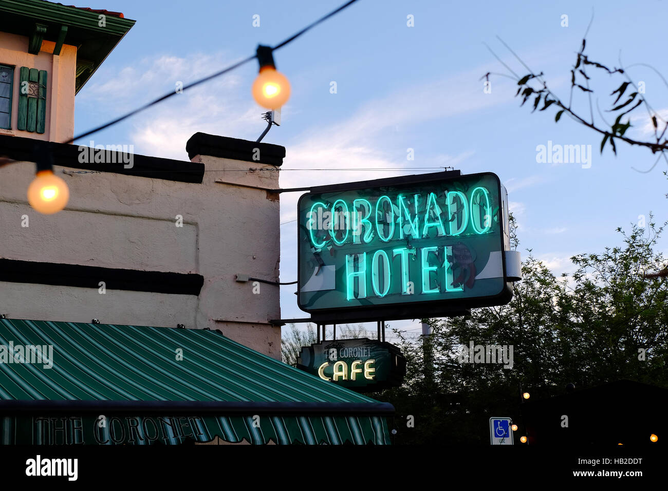 Das historische Coronado Hotel in Tucson, Arizona. Stockfoto