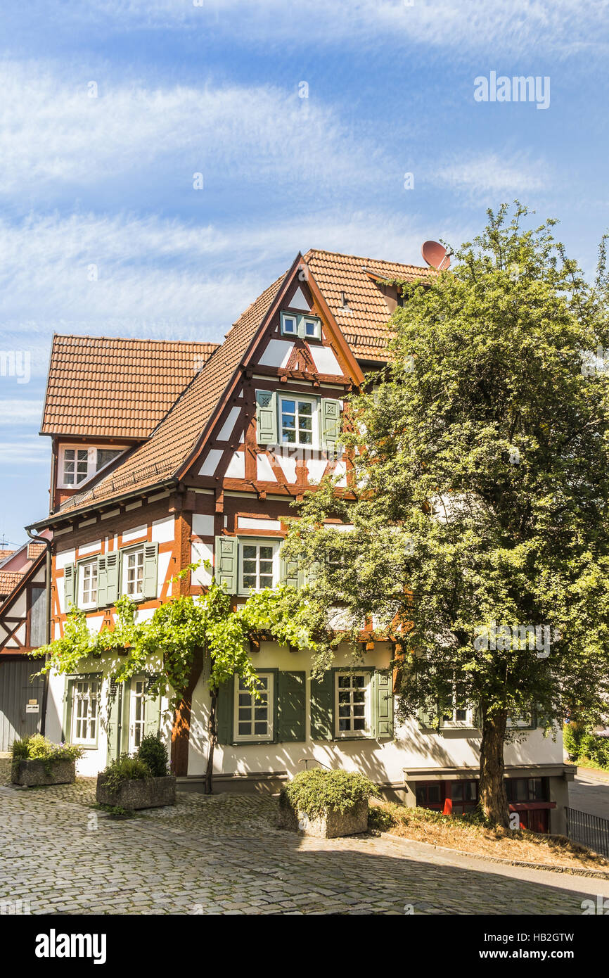 historischen Fachwerkhaus Stockfoto