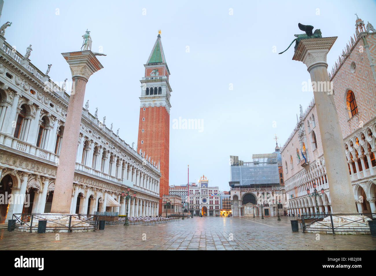 Piazza San Marco in Venedig Stockfoto