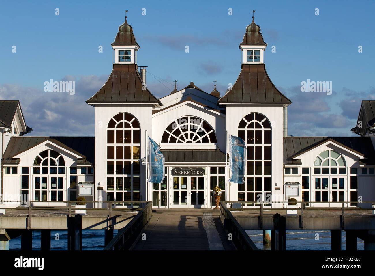 Pier 004. Sellin. Deutschland Stockfoto