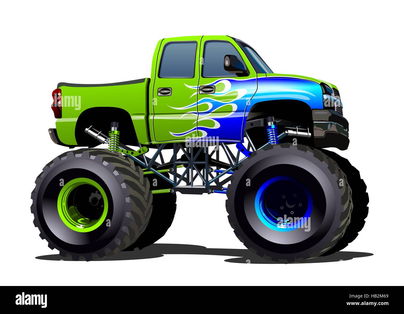 Cartoon-Monster-Truck Stockfoto