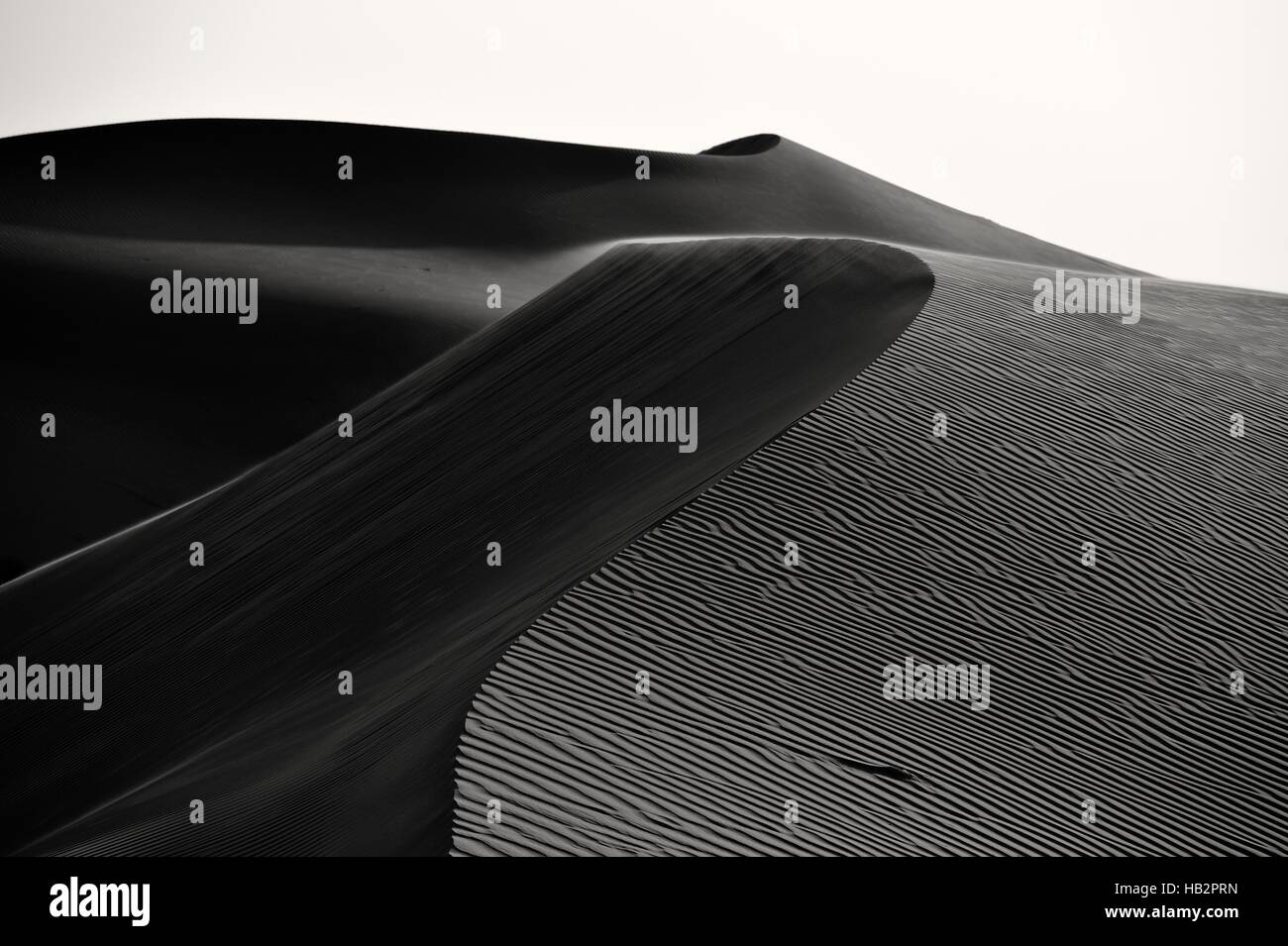 Wüste Dünen Abu Dhabi, Vereinigte Arabische Emirate Stockfoto