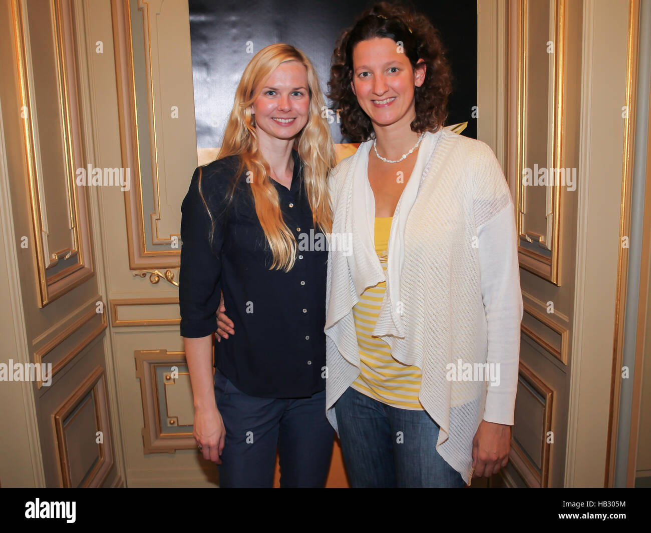 Britta Steffen und Antje Buschschulte Stockfoto