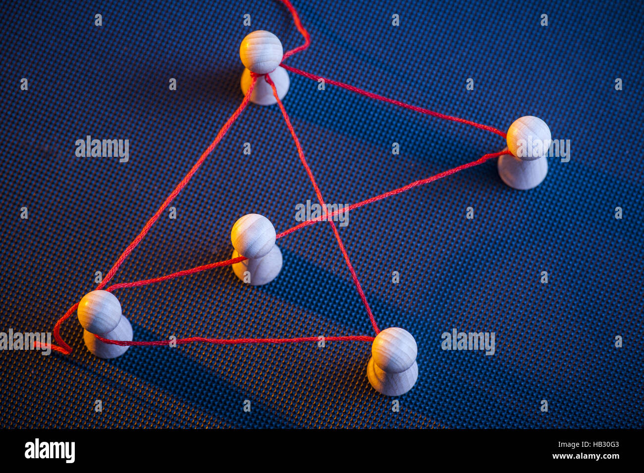 Netzwerk-Spiel Stockfoto