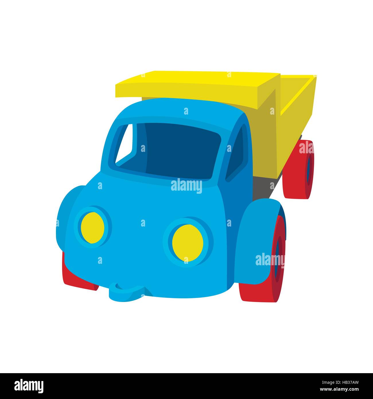 Spielzeug-Lastwagen-Cartoon-Symbol Stock Vektor