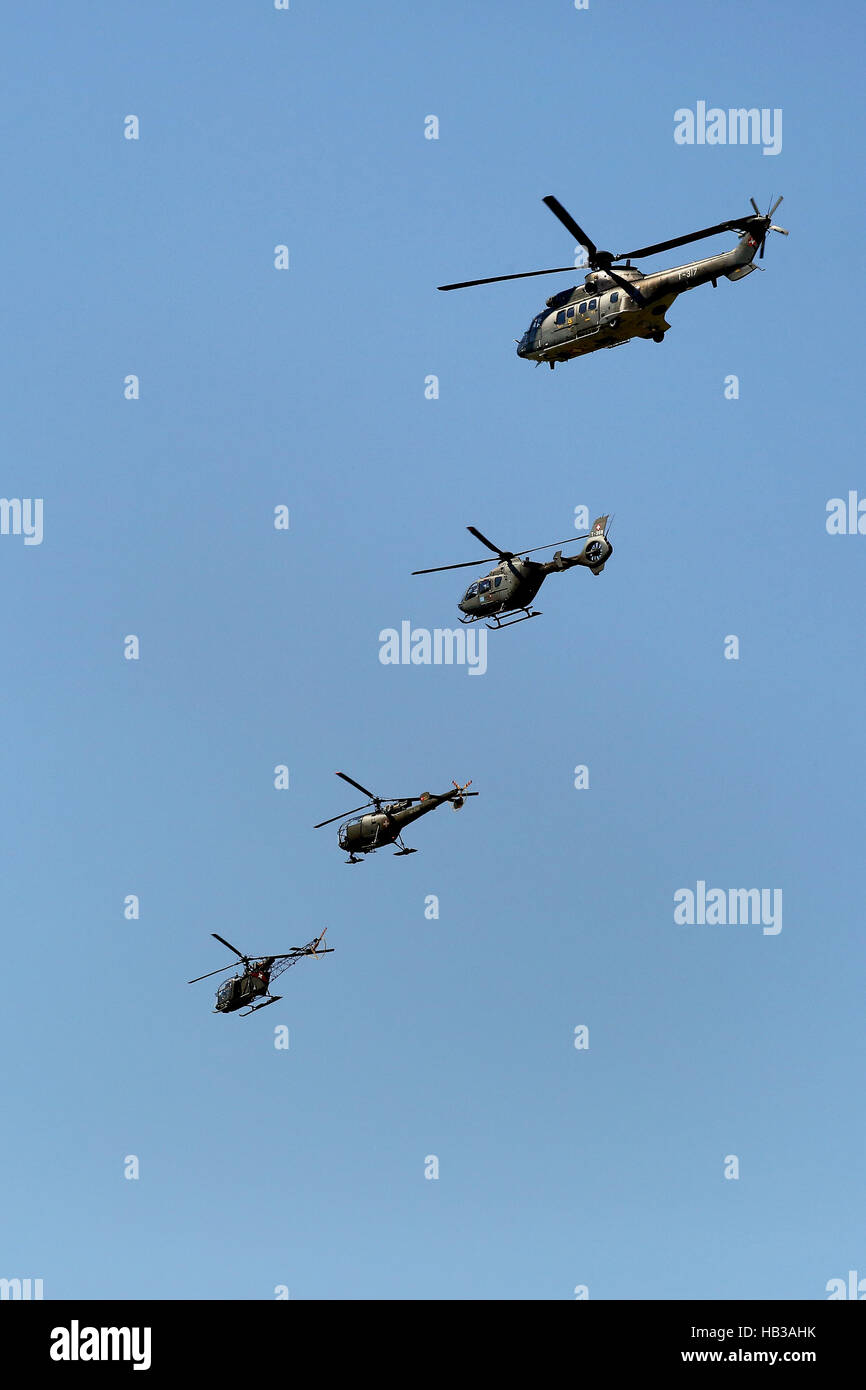 Payerne Airshow, Helicpter display Stockfoto