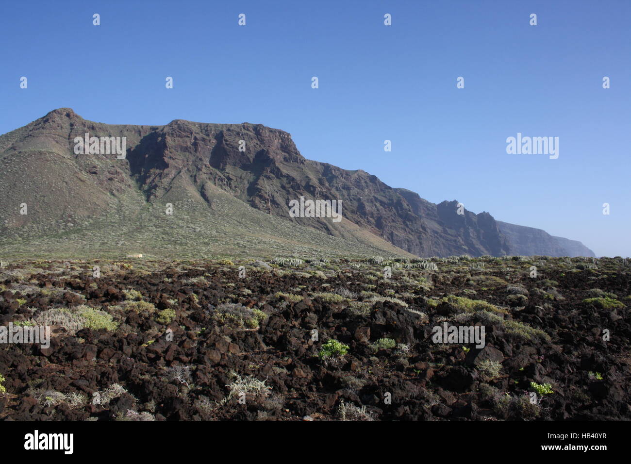 Teneriffa, Lavalandschaft am Punta Teno Stockfoto