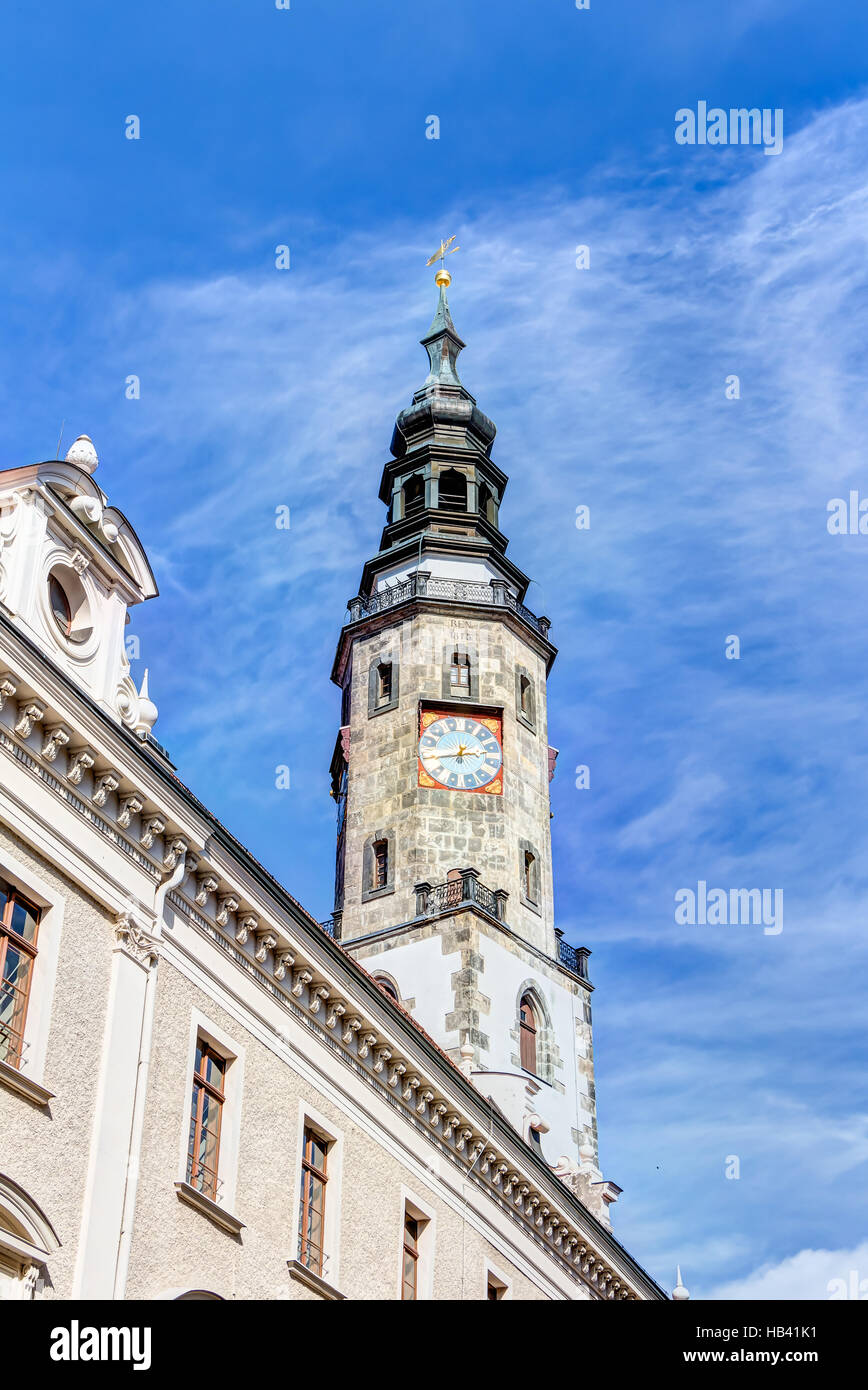 Rathausturm in Görlitzer Stockfoto
