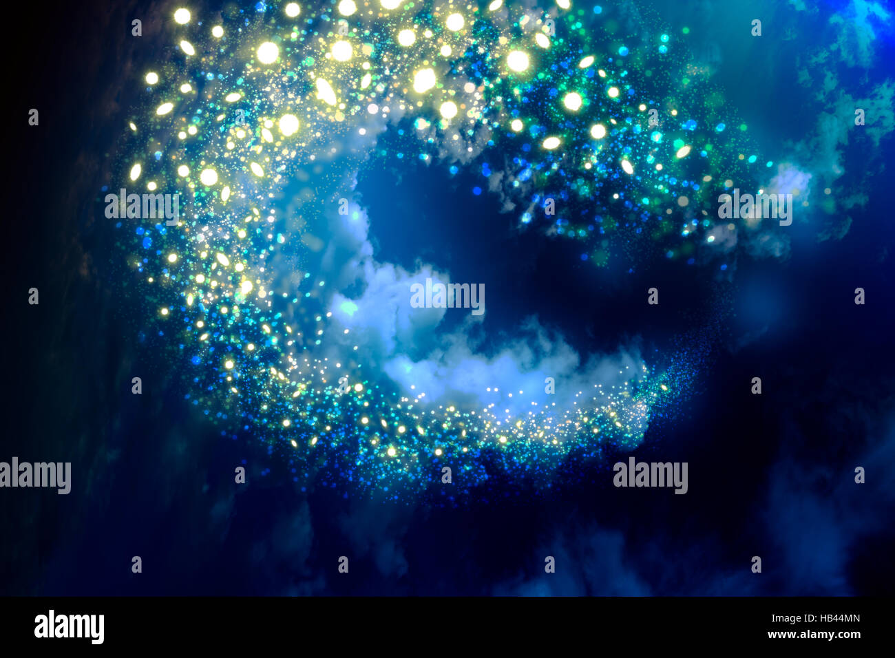 Nachthimmel mit Sternen Stockfoto