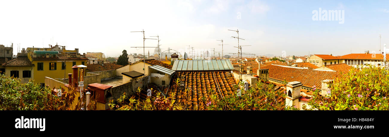 Auf dem Dach-Florenz Stockfoto
