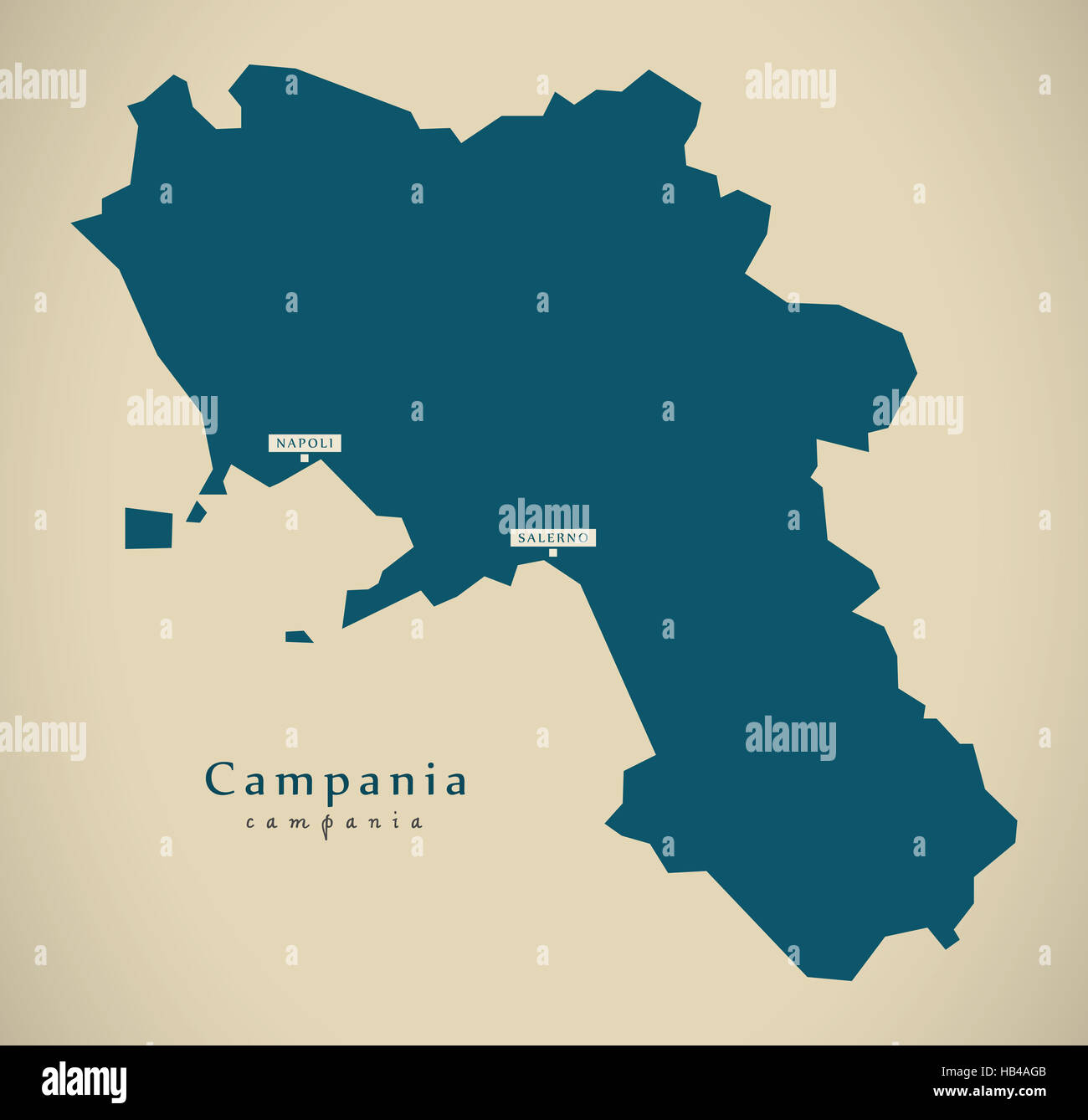 Map of campania Fotos und Bildmaterial in hoher Auflösung Alamy