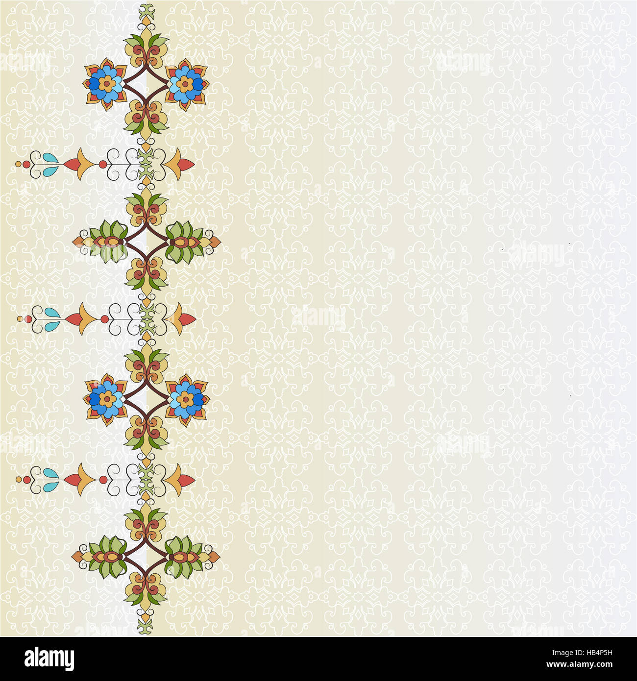 Osmanische Motive orientalischen Design-Portfolio eine Stockfoto