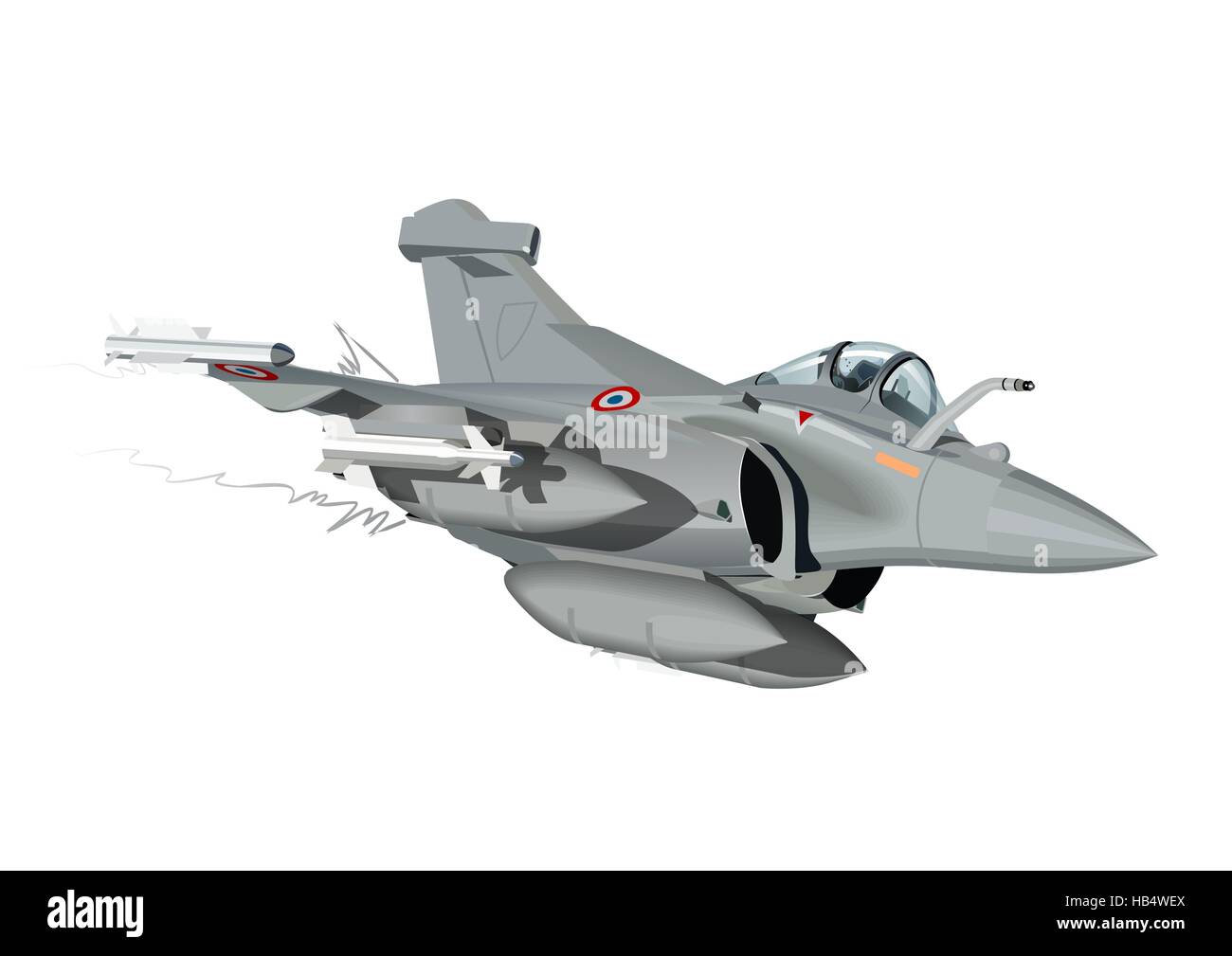 Militärflugzeug Cartoon Stockfoto