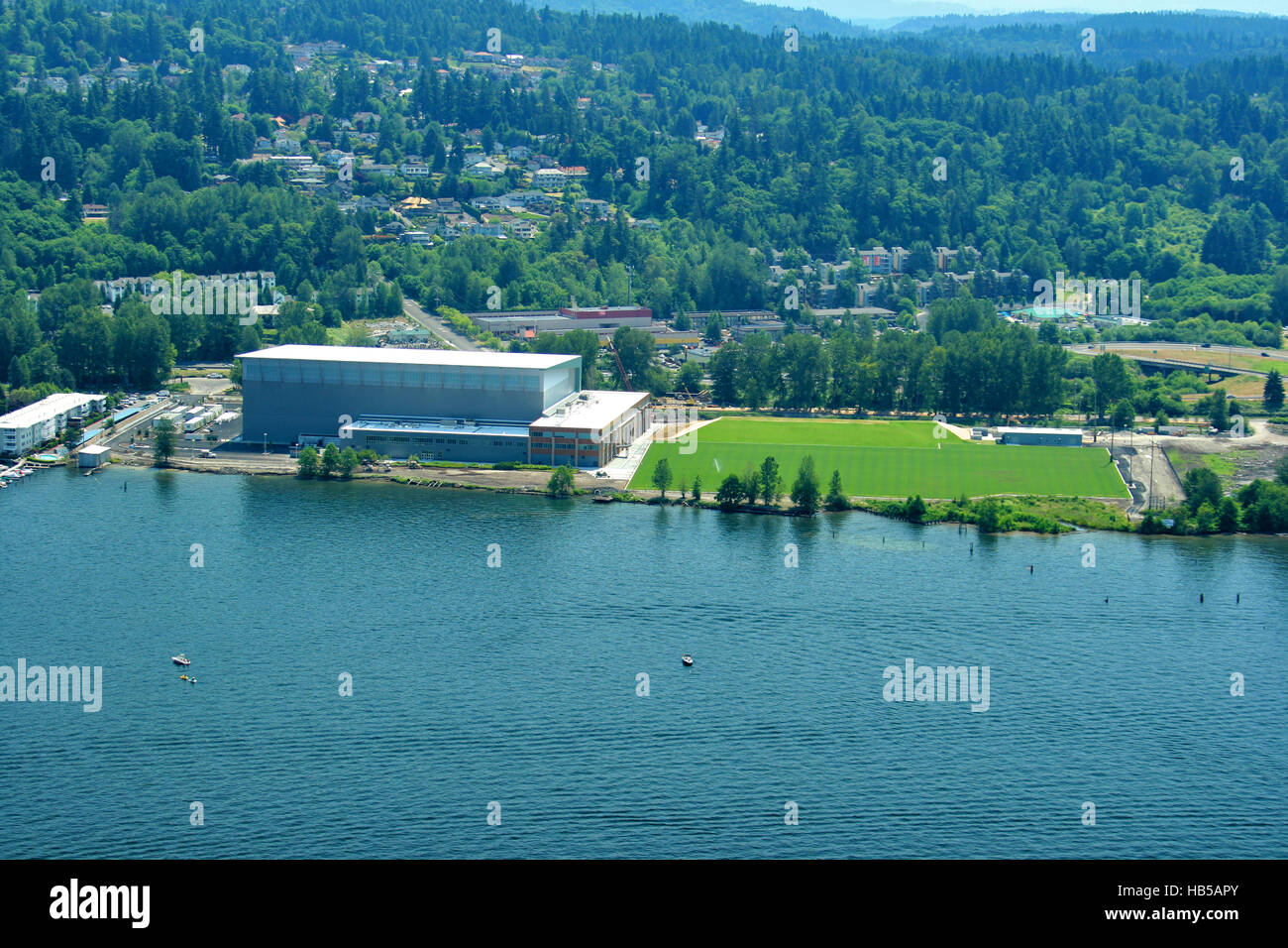 Seattle Seahawks Praxisfeld in Renton Washington Stockfoto