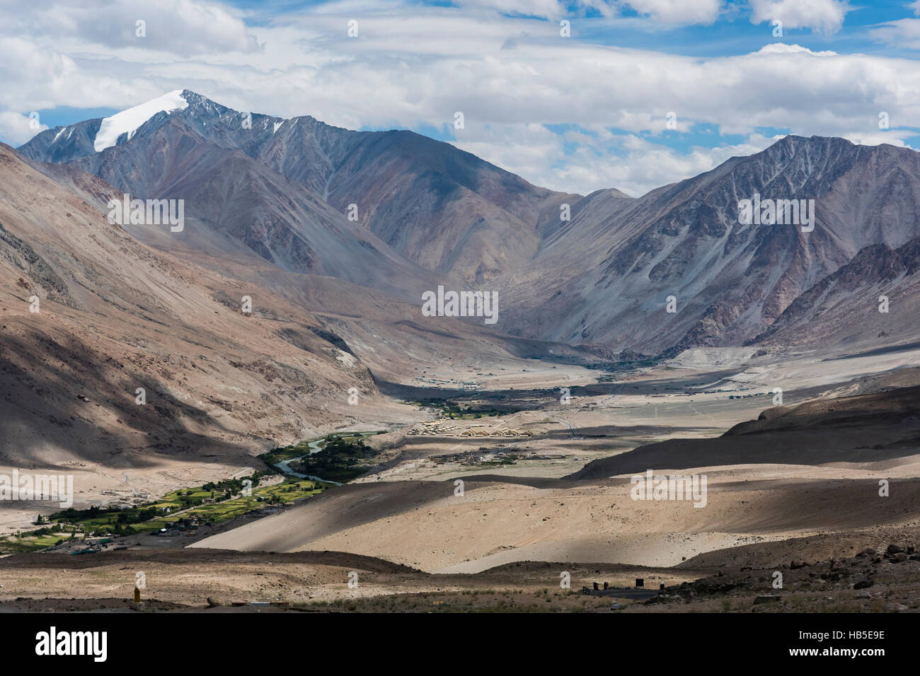 Menschliche Siedlungen in Ladakh, Indien, Asien Stockfoto