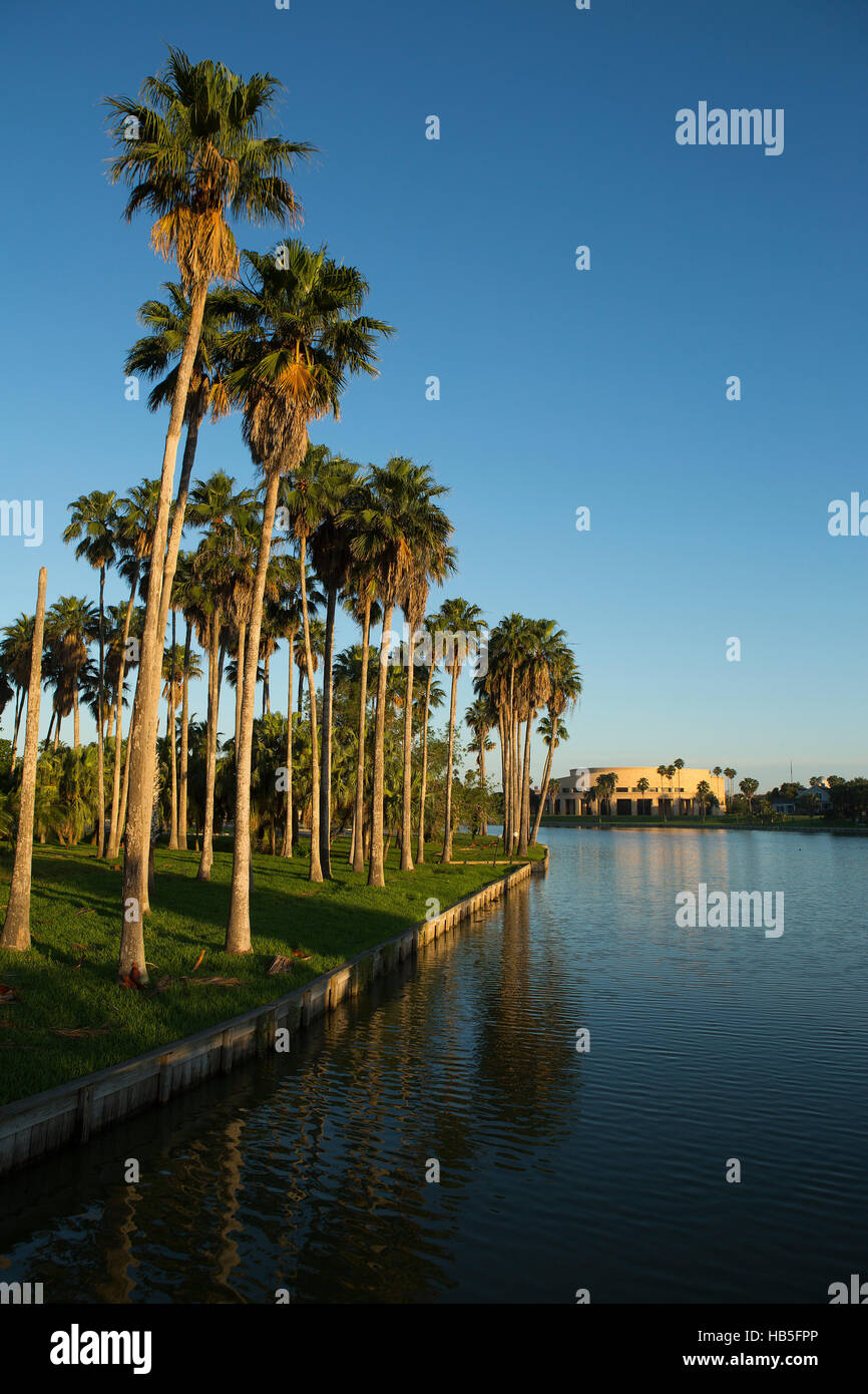 Fort Brown Resaca in Brownsville, Texas an der Grenze zu Texas/Mexiko. Resacas sind Altarme erstellt vom Fluss Rio Grande. Stockfoto