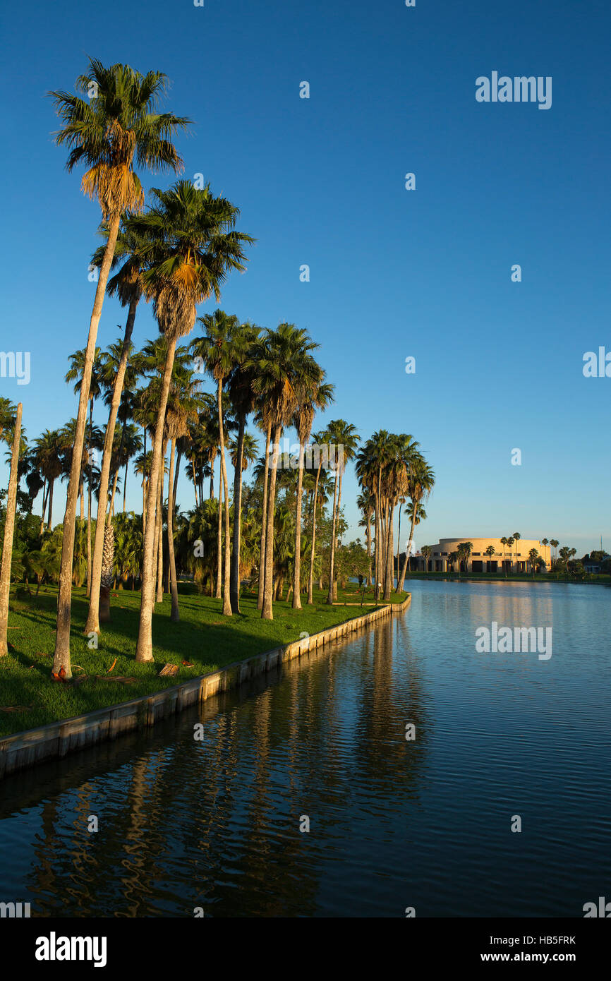 Fort Brown Resaca in Brownsville, Texas an der Grenze zu Texas/Mexiko. Resacas sind Altarme erstellt vom Fluss Rio Grande. Stockfoto