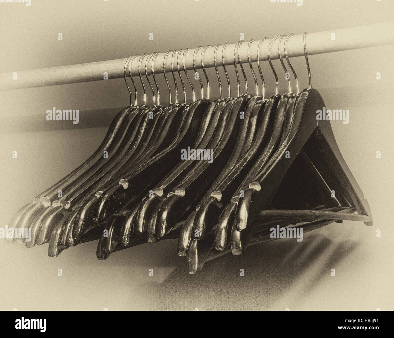 Kleiderständer, close-up Stockfoto