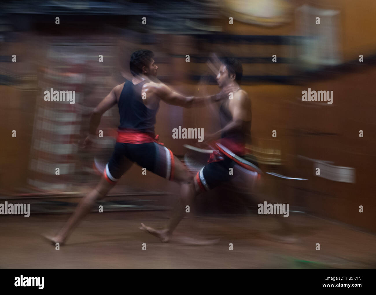 Kalaripayattu Martial ArtsAction in Kerala Kathakali Center in Kochi