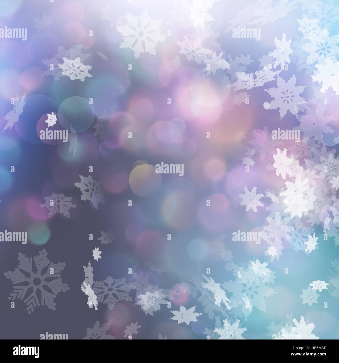 Weihnachten Hintergrund mit Schneeflocken. EPS 10 Stock Vektor