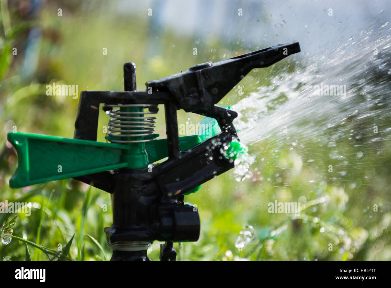 Nahaufnahme der sprinkler Stockfoto