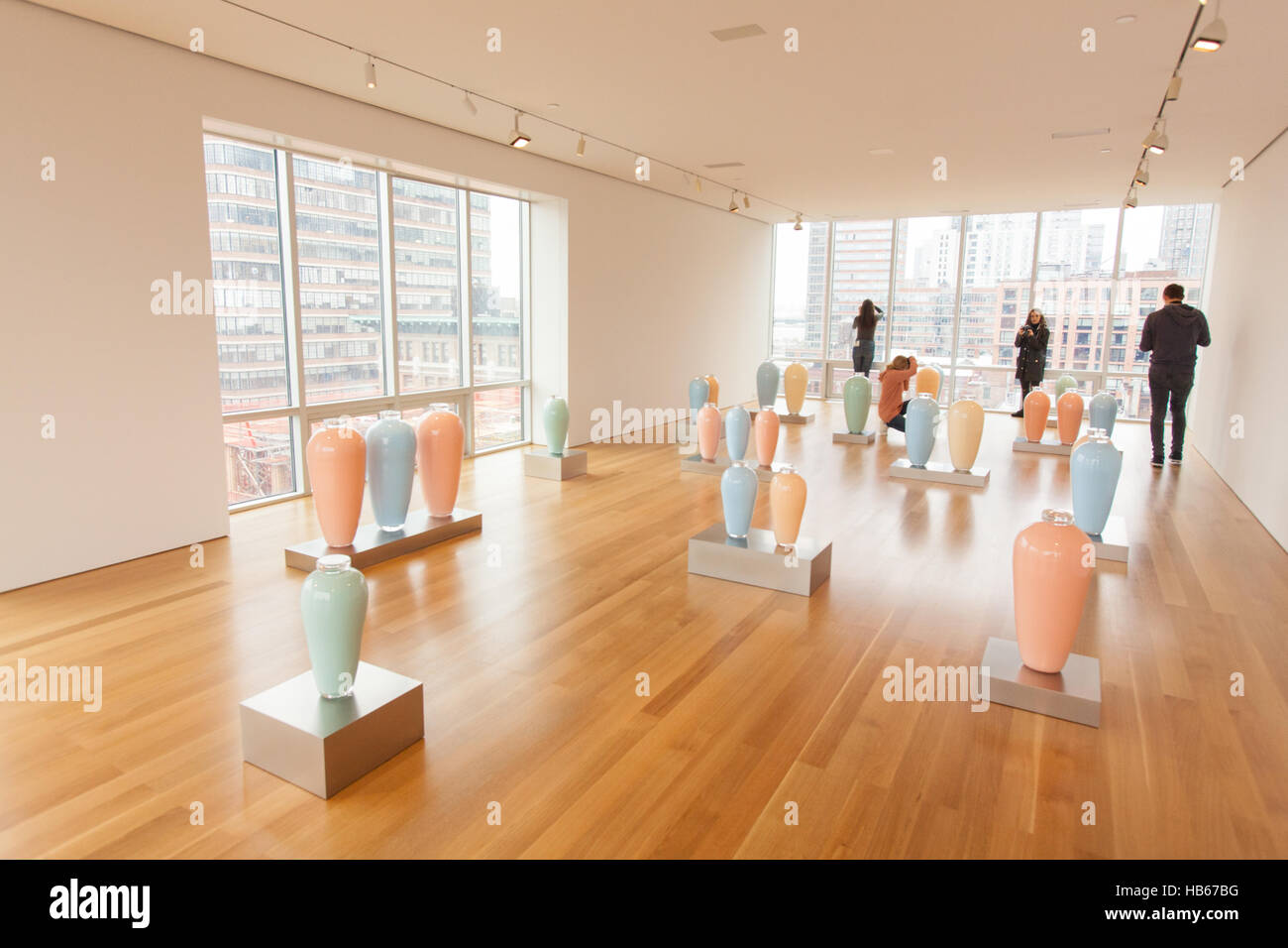 Elmgreen & Dragset Nebenwirkungen in der Flagge Stiftung Kunstgalerie, Chelsea, New York City, Vereinigte Staaten von Amerika. Stockfoto