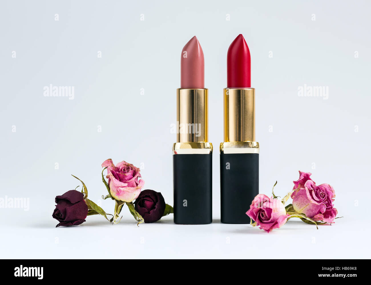 Roter Lippenstift Stockfoto