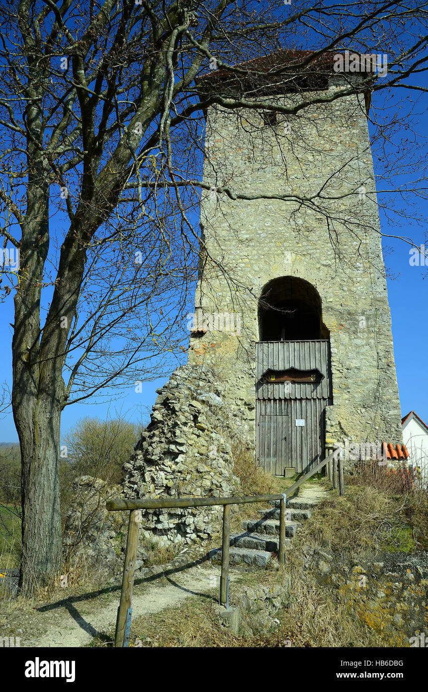 Ruine, Turm, Burg, schwäbische Alb, Deutschland Stockfotografie - Alamy
