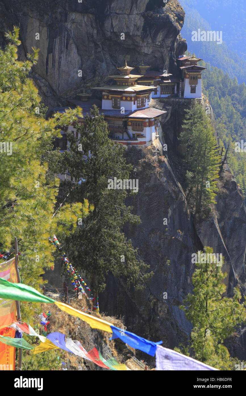 Tiger Nest, Taktsang Kloster, Bhutan Stockfoto