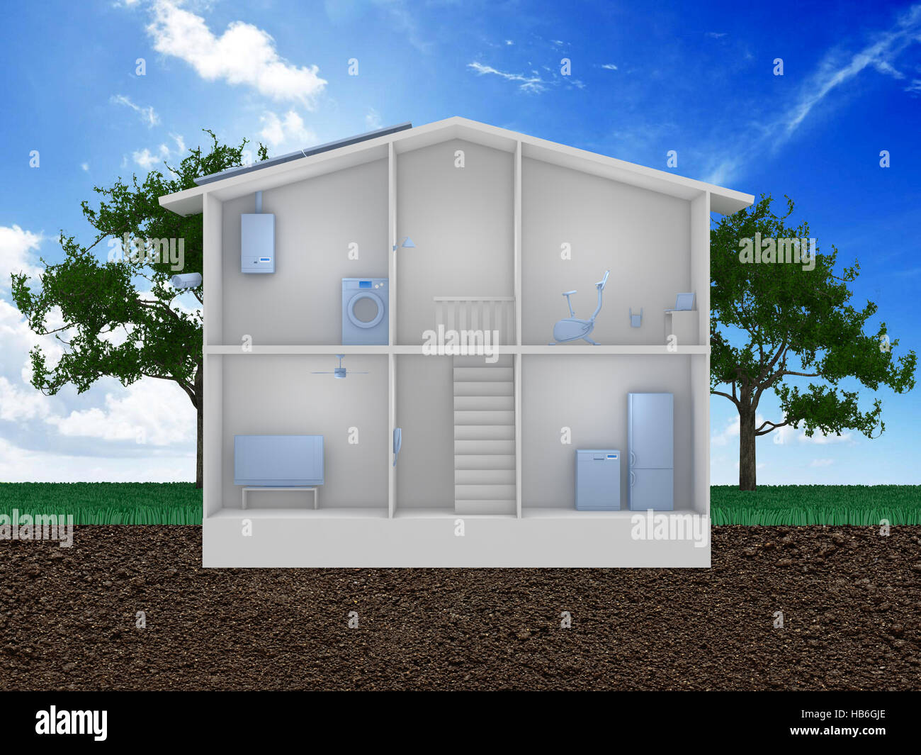 Smart Haus Konzept Stockfoto