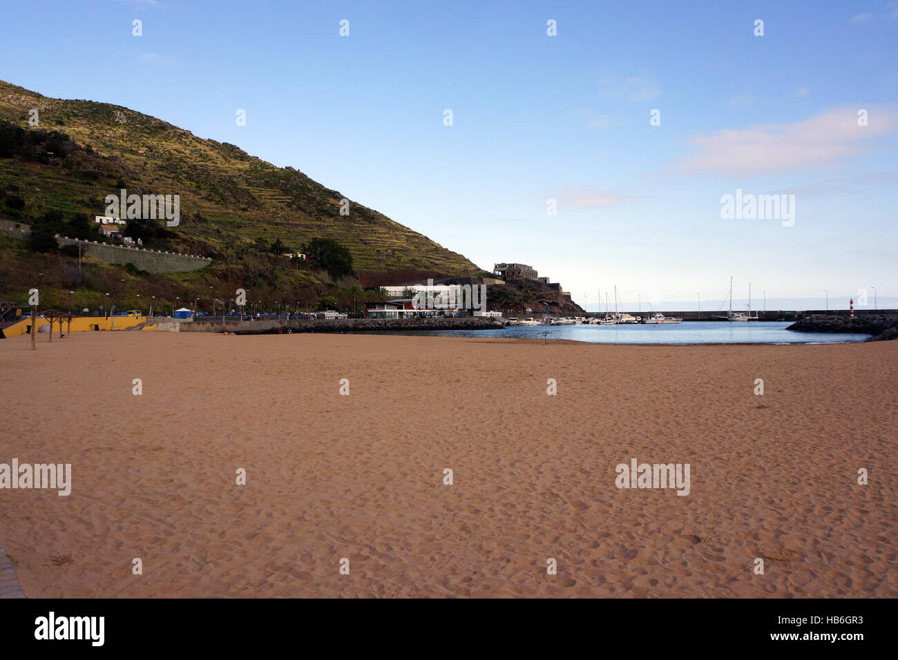 Madeiras Incubus Sandstrand Stockfoto