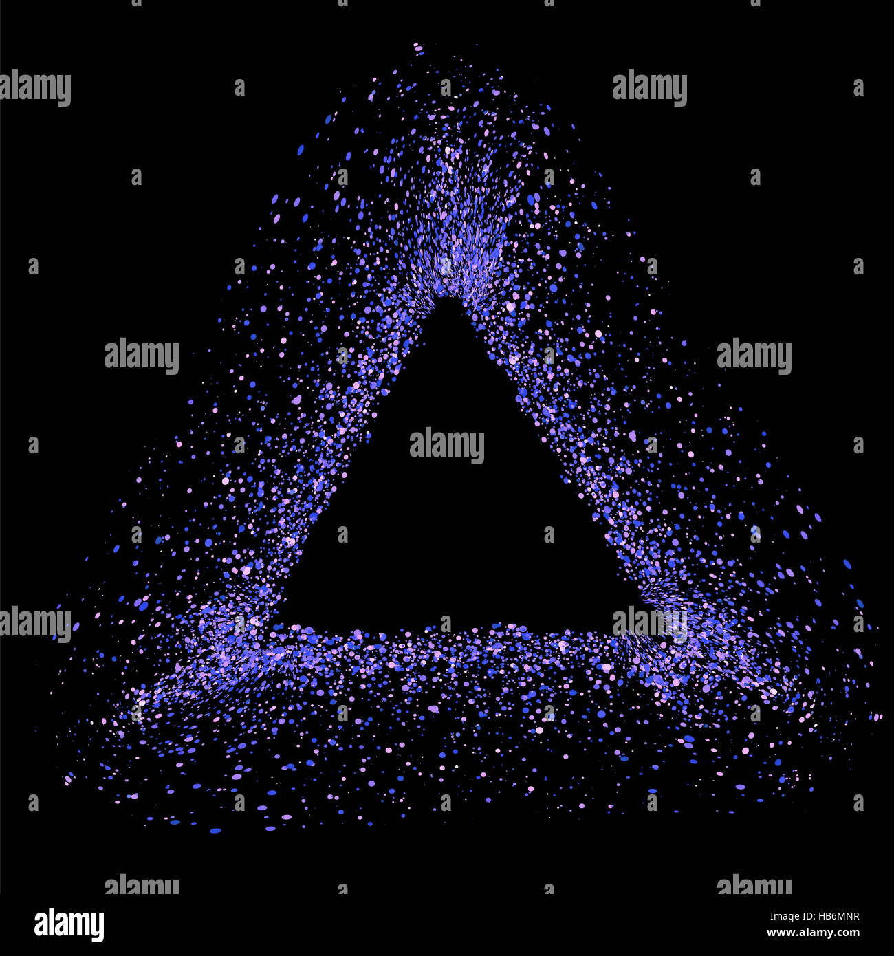 Blaues Dreieck Frame Stockfoto