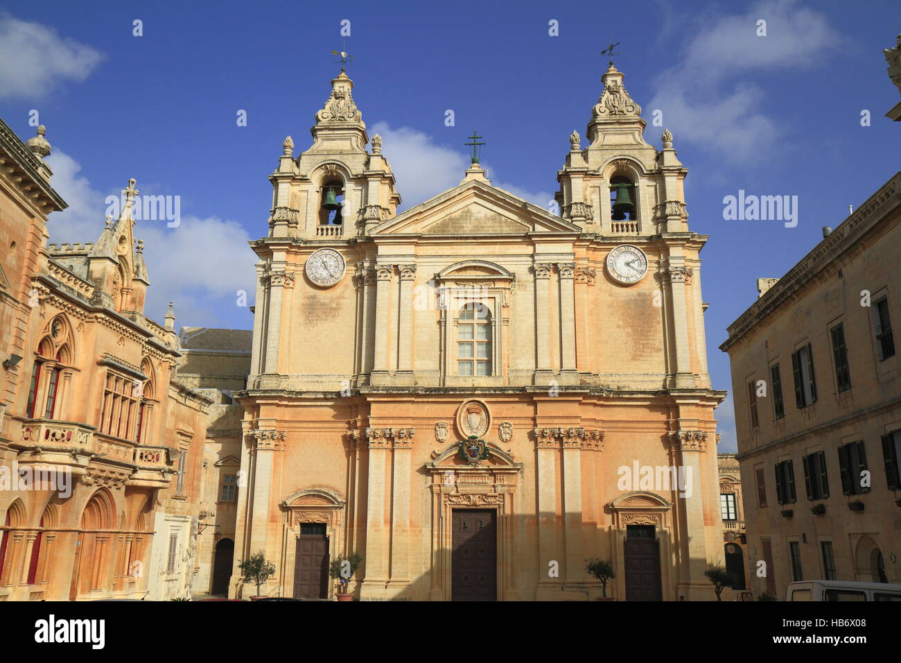 St. Peter-Paul-Kathedrale in Mdina. Stockfoto