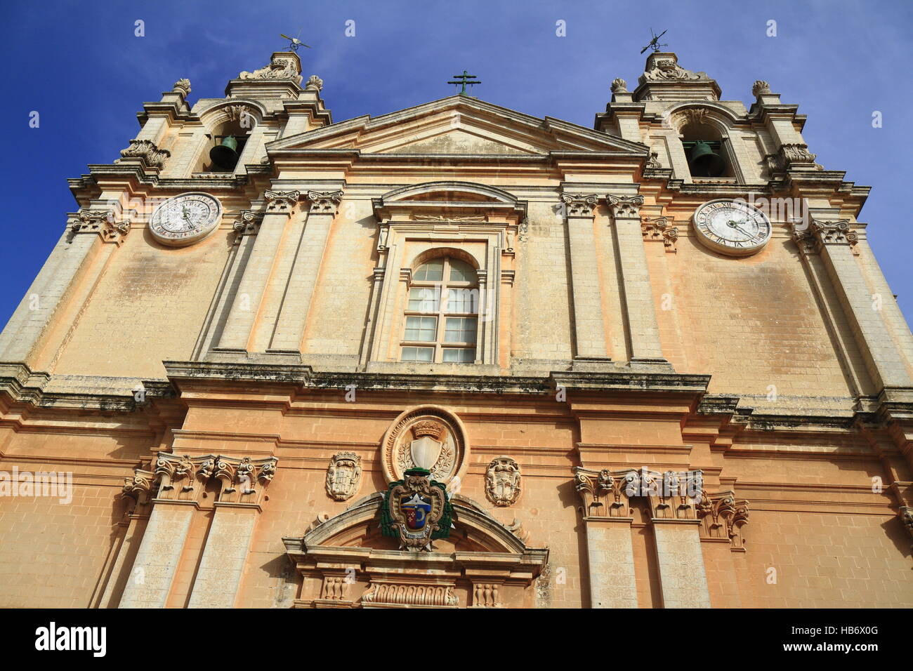 St. Peter-Paul-Kathedrale in Mdina. Stockfoto