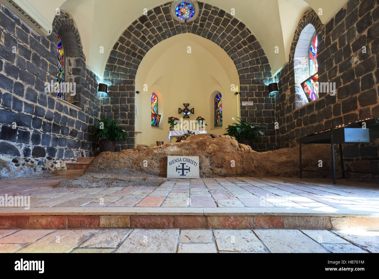 Das Innere der Kirche Stockfoto