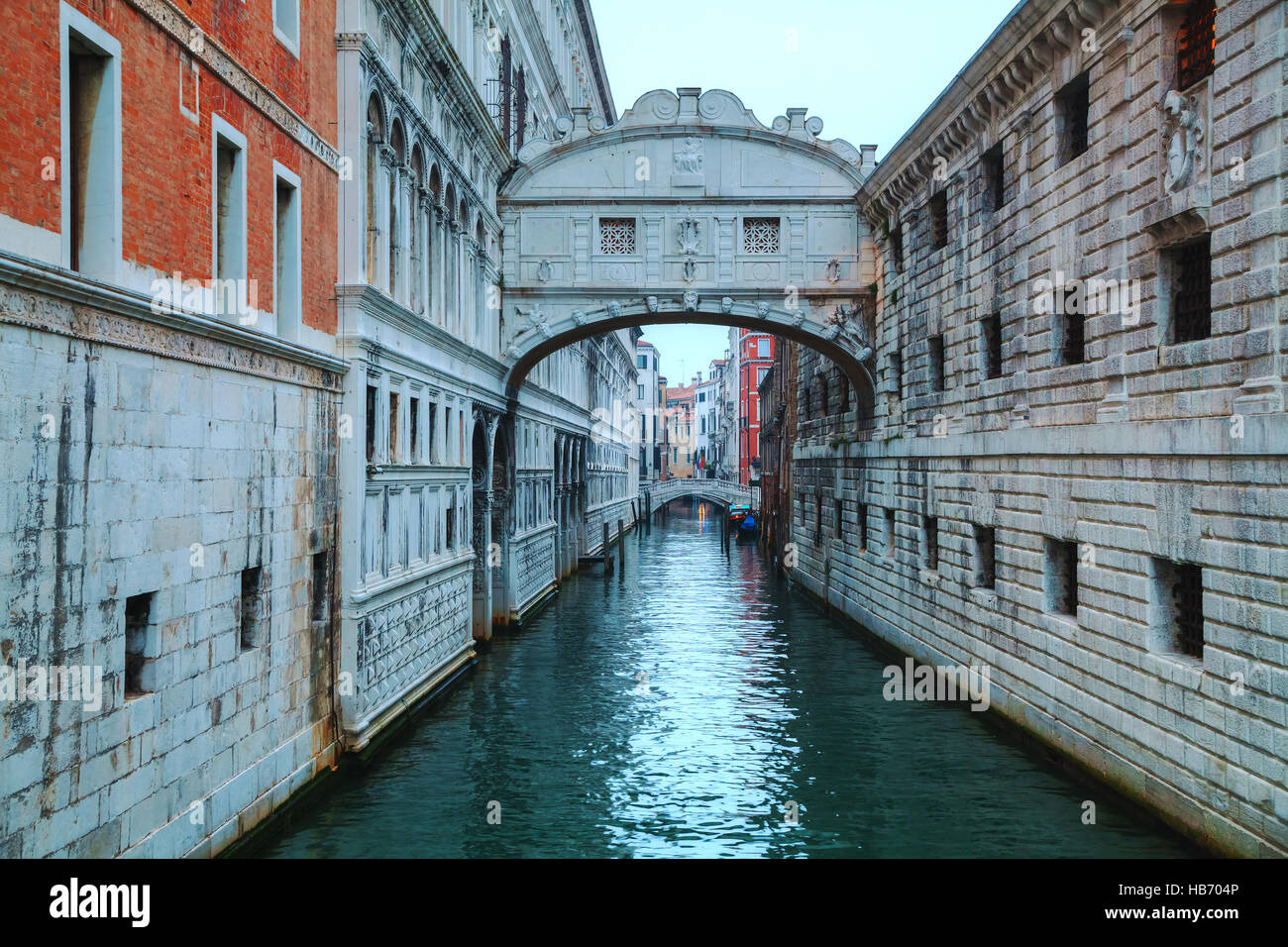 Seufzerbrücke in Venedig, Italien Stockfoto