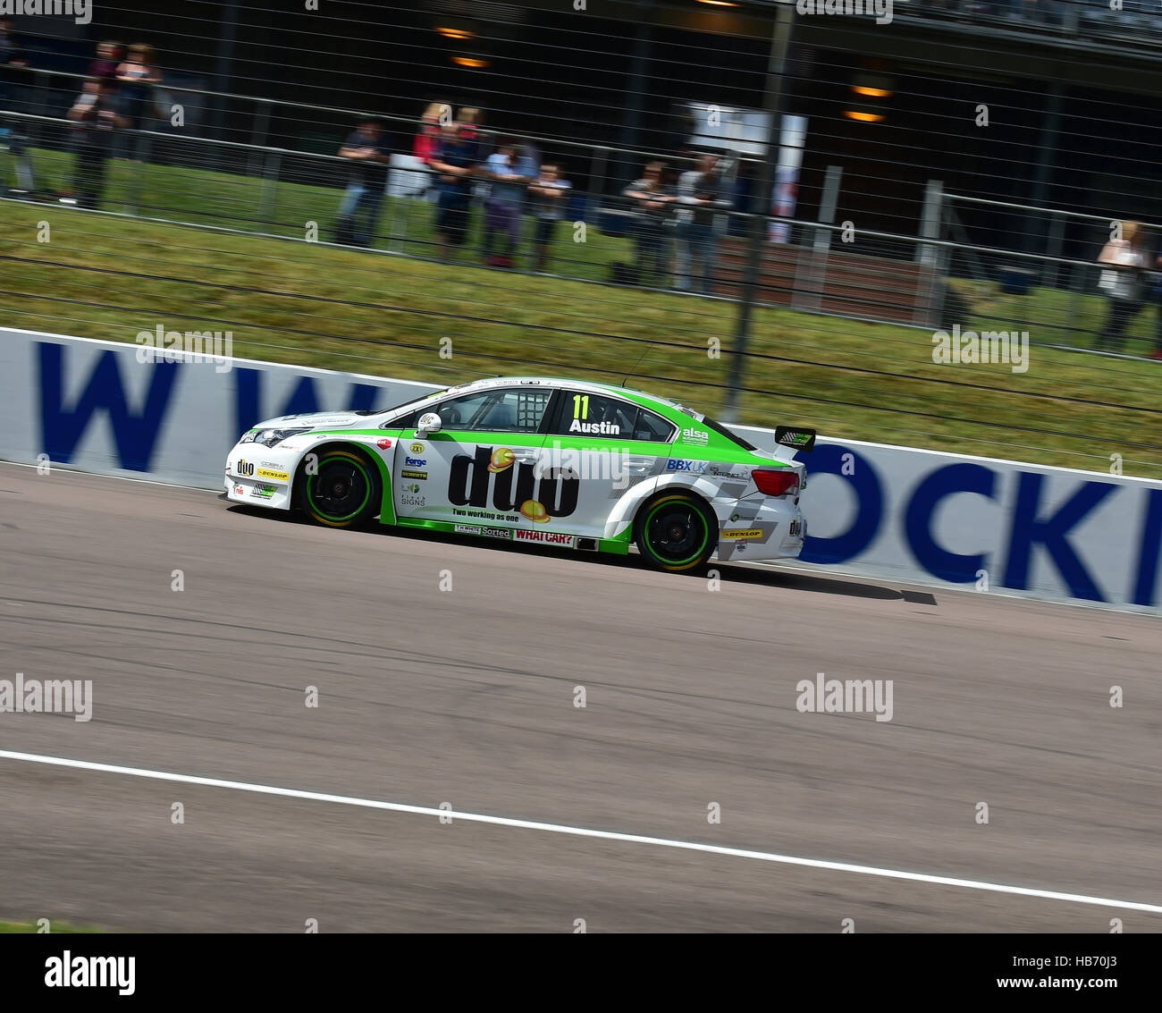 Rob Austin, Toyota Avensis, BTCC Rockingham, Rockingham Motorsport Speedway, Sonntag, 28. August 2016, Autosport, British Touring Car Championship Stockfoto