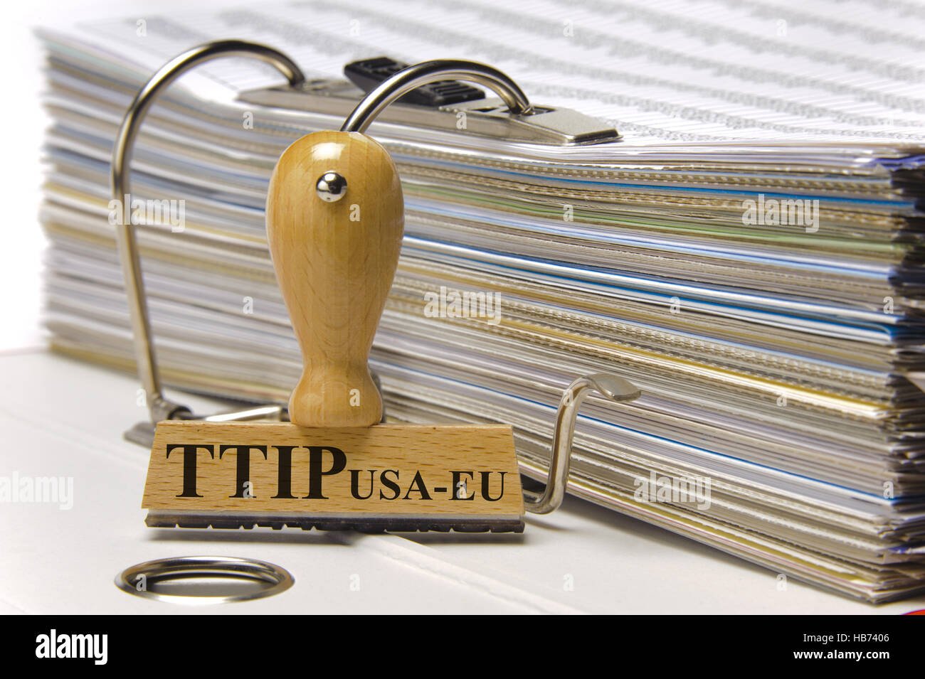 TTIP Vertrag zwischen USA und Europa Stockfoto