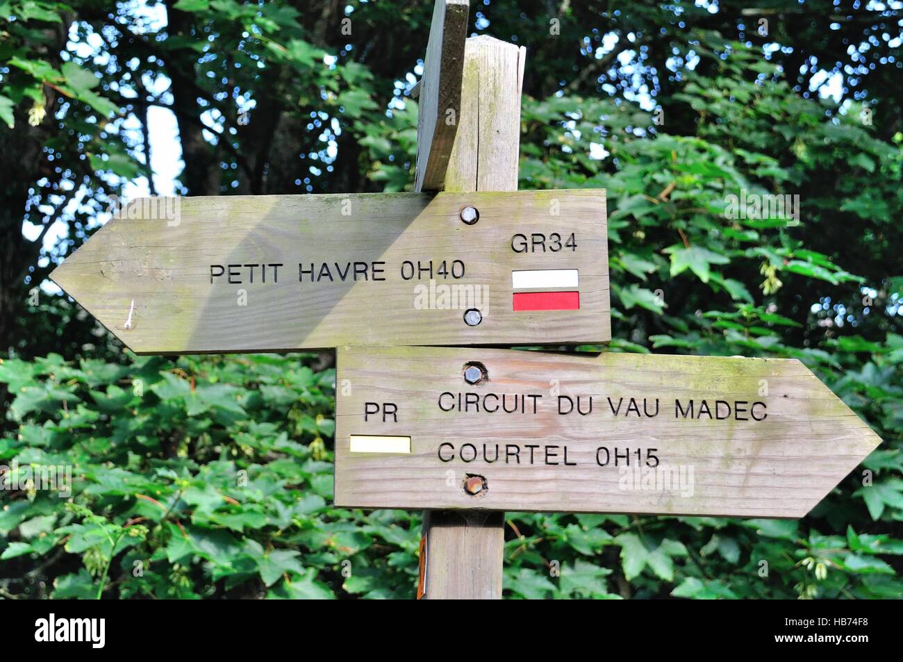 GR 34 Pordic Côtes-d ' Armor, Bretagne, Frankreich Stockfoto