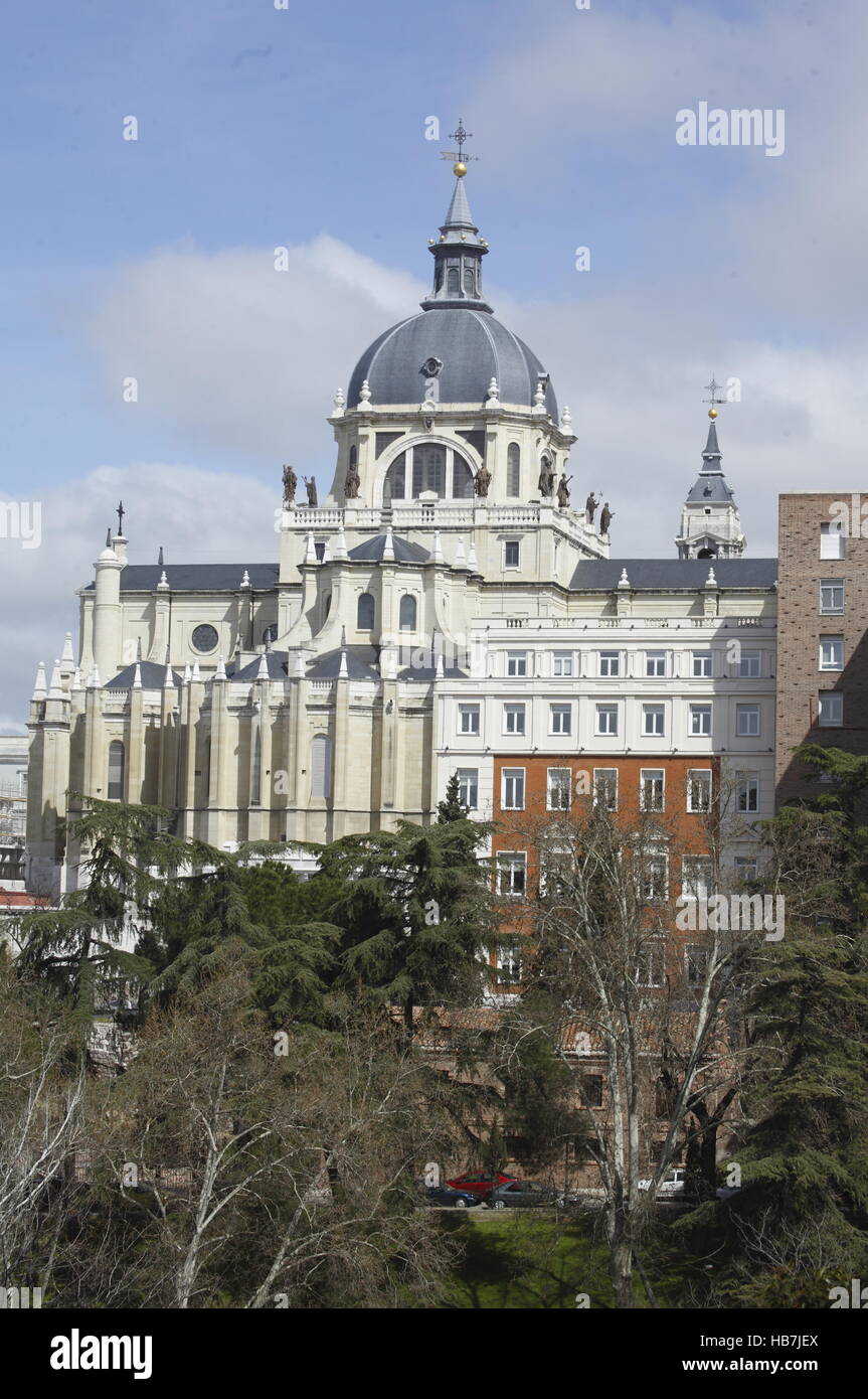 Almudena-Kathedrale Stockfoto